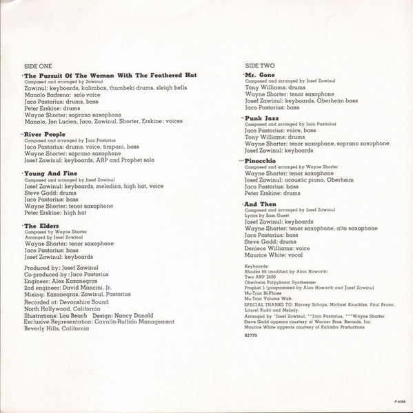 Weather Report : Mr. Gone (LP, Album)