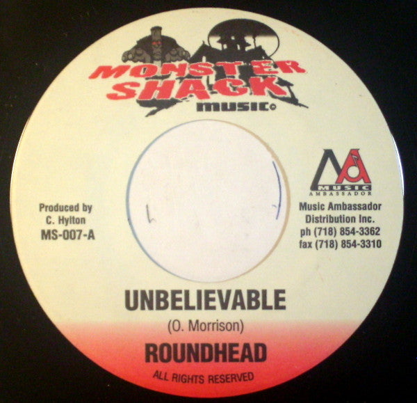 Round Head, Terror Fabulous : Unbelievable / Gangsta Girl (7")