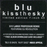 Blu (2) : Kiss The Sky (7", Single, Ltd, Dow)