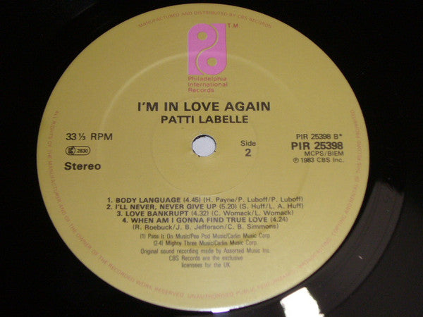 Patti LaBelle : I'm In Love Again (LP, Album)