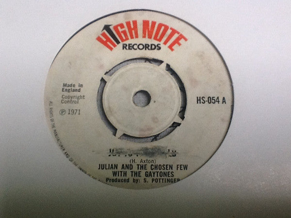 Julian* And The Chosen Few With The Gaytones / The Gaytones : Joy To The World / Joyful (7", Single, 4 P)