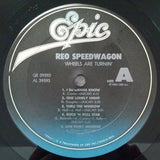 REO Speedwagon : Wheels Are Turnin' (LP, Album, Car)
