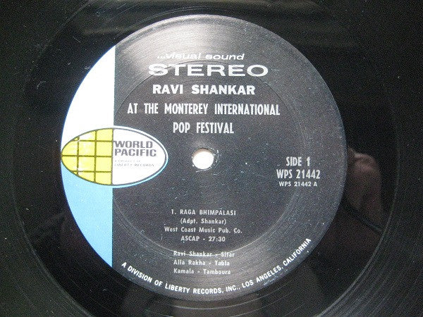 Ravi Shankar : Ravi Shankar At The Monterey International Pop Festival (LP, Album, San)