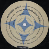 Foremost Poets : Reasons To Be Dismal ? (12")