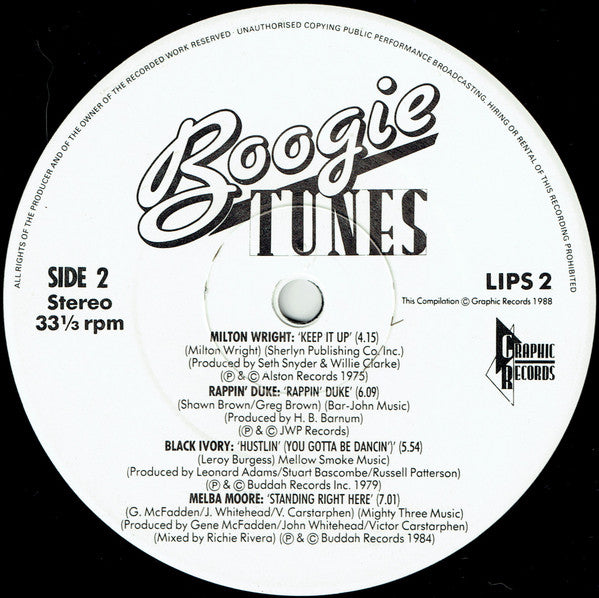 Various : Boogie Tunes (LP, Comp)