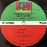 Brother Jack McDuff & David Newman* : Double Barrelled Soul (LP, Album, RP, PR)