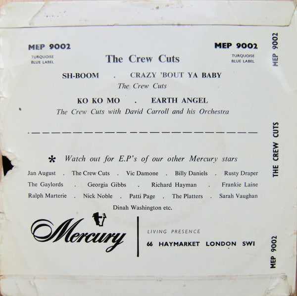 The Crew Cuts : Presenting The Crew Cuts (7", EP)