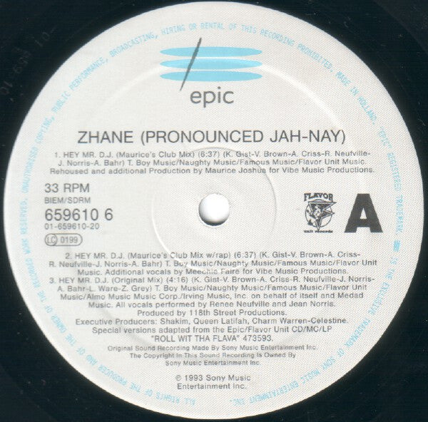 Zhané : Hey Mr. D.J. (12")