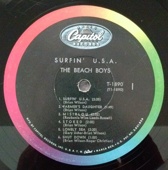 The Beach Boys : Surfin' U.S.A. (LP, Album, Mono, Scr)