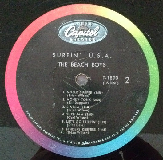 The Beach Boys : Surfin' U.S.A. (LP, Album, Mono, Scr)