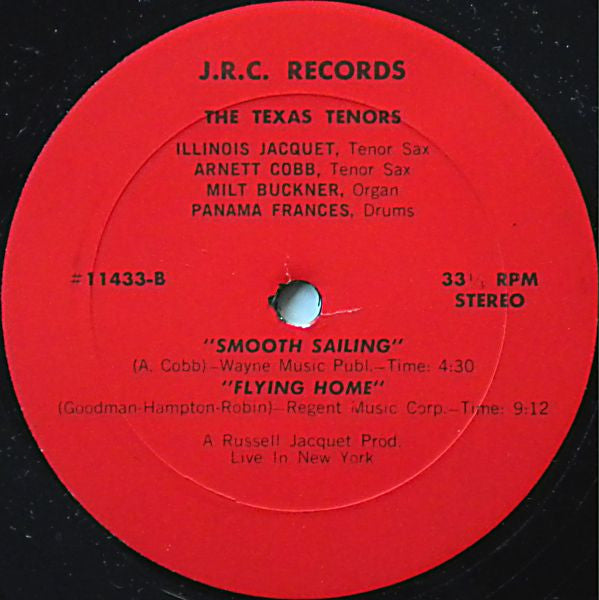 Illinois Jacquet, Arnett Cobb With Milt Buckner, Panama Francis : Jazz At Town Hall (LP, Album)