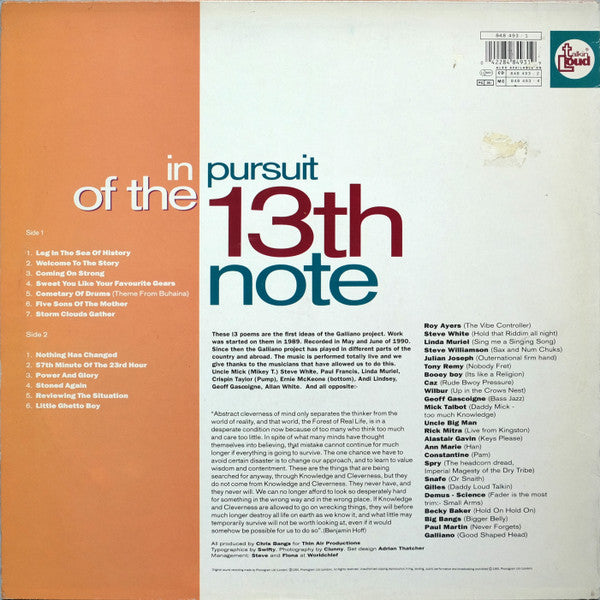 Galliano : In Pursuit Of The 13th Note (LP, Album)