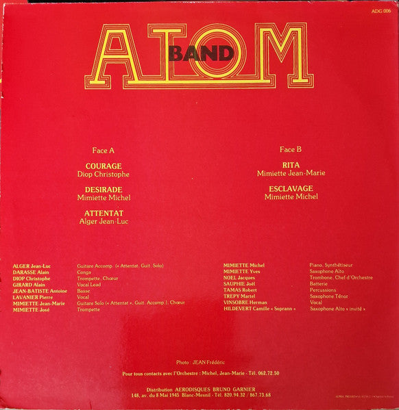 Atom Band : Atom Band (LP, Album)