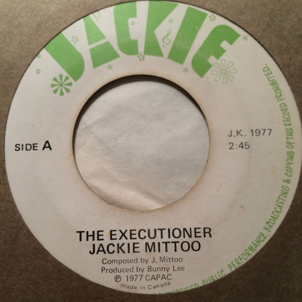 Jackie Mittoo : The Executioner / Ram Jam Dub (7")