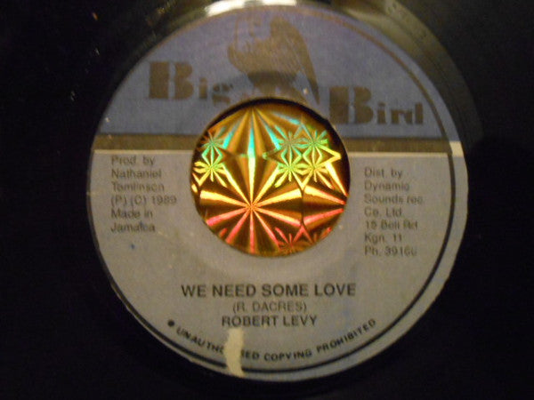 Robert Levy : We Need Some Love (7")