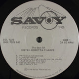 Sister Rosetta Tharpe : The Best Of Sister Rosetta Tharpe Singing And Playing 22 Of Her Greatest Hits (2xLP, Album, Comp)