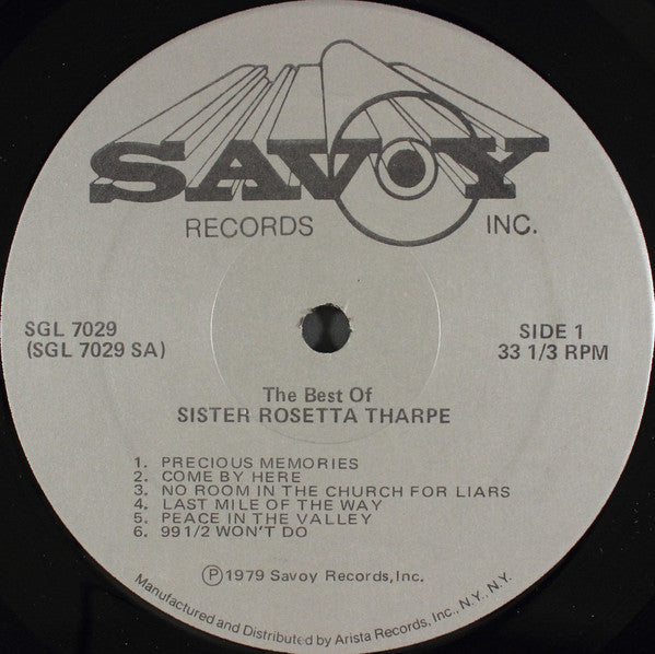 Sister Rosetta Tharpe : The Best Of Sister Rosetta Tharpe Singing And Playing 22 Of Her Greatest Hits (2xLP, Album, Comp)