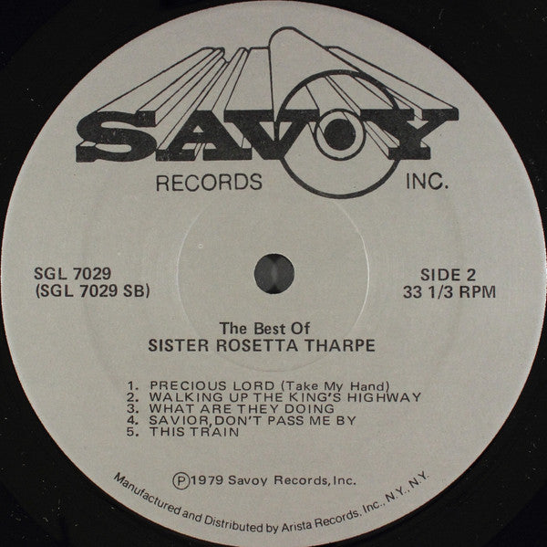 Sister Rosetta Tharpe : The Best Of Sister Rosetta Tharpe Singing And Playing 22 Of Her Greatest Hits (2xLP, Album, Comp)
