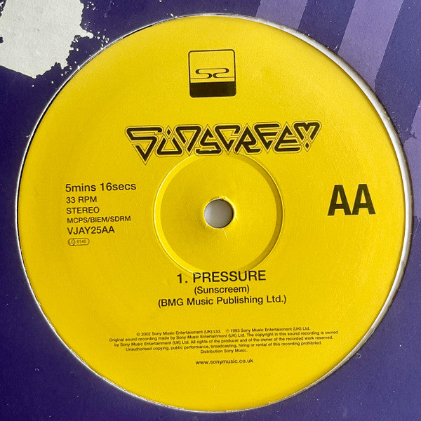 Sunscreem : Perfect Motion / Pressure (12")