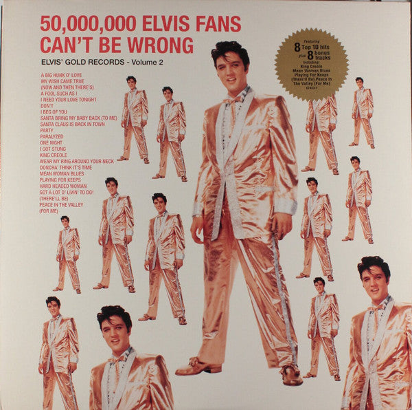 Elvis Presley : 50,000,000 Elvis Fans Can't Be Wrong - Elvis' Gold Records - Volume 2 (LP, Comp, RE, RM)