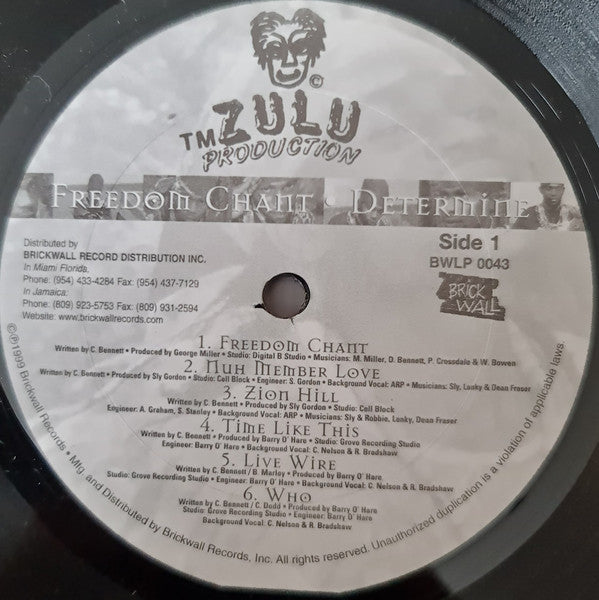 Determine : Freedom Chant (LP, Album)