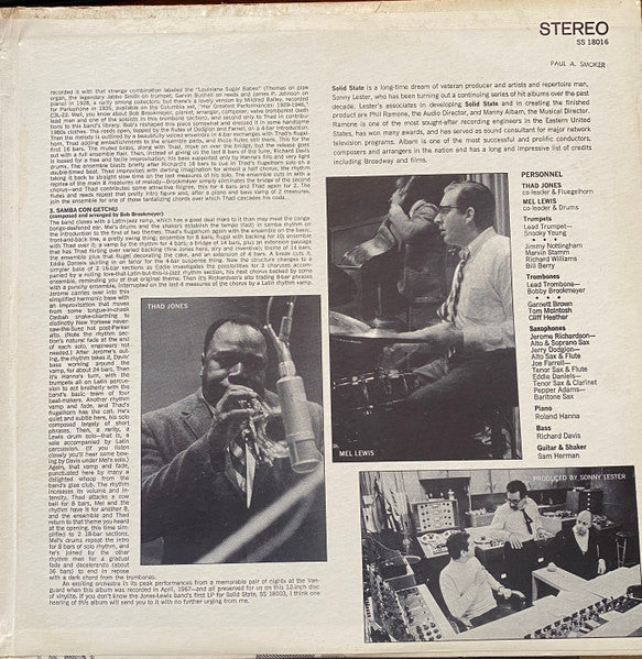 Thad Jones & Mel Lewis : Live At The Village Vanguard (LP, Album)