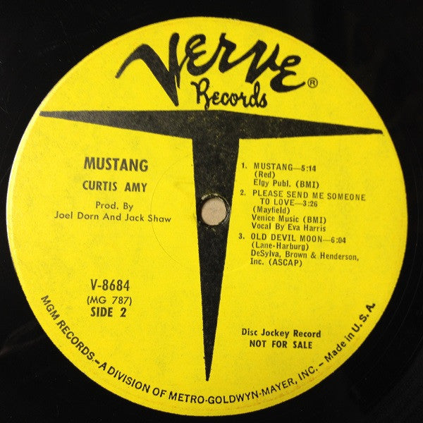 Curtis Amy : Mustang (LP, Album, Mono, Promo)