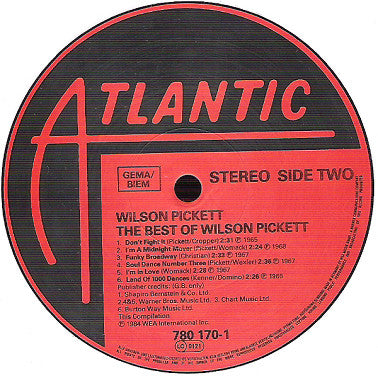 Wilson Pickett : The Best Of Wilson Pickett (LP, Comp)