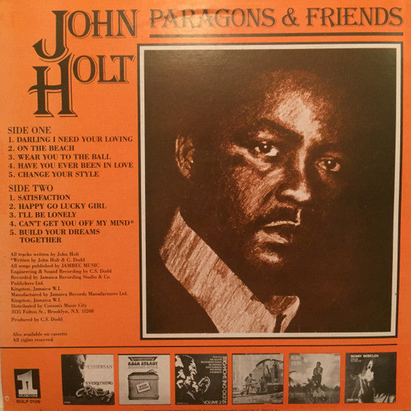 John Holt : Paragons & Friends (LP, Album, RE)