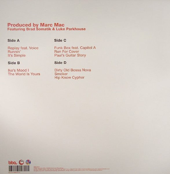 Marc Mac Presents Visioneers : Dirty Old Hip Hop (2xLP, Album)