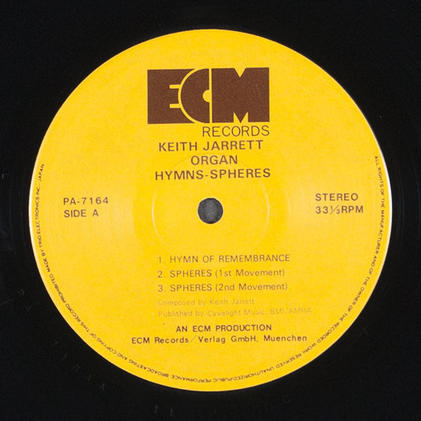 Keith Jarrett = キース・ジャレット* : Hymns Spheres = 賛歌 (2xLP, Album, Gat)