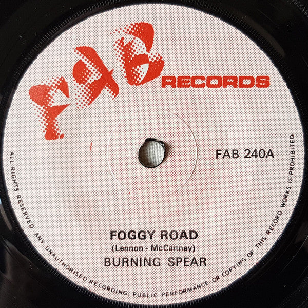 Burning Spear : Foggy Road (7")
