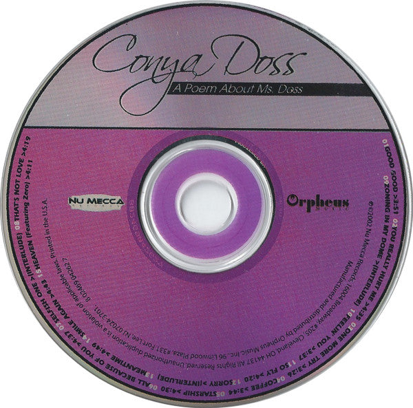 Conya Doss : A Poem About Ms. Doss (CD, Album)