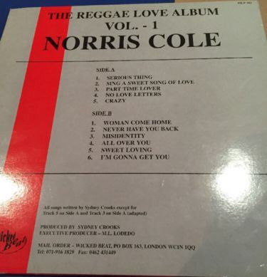 Norris Cole* : The Reggae Love Album Vol.1 (LP)