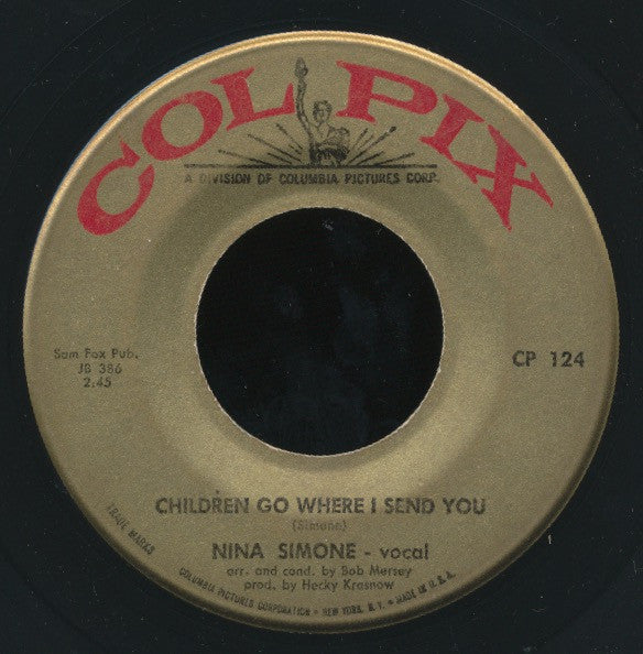 Nina Simone : Children Go Where I Send You / Willow Weep For Me (7", Single)