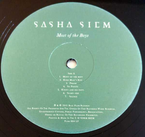 Sasha Siem : Most Of The Boys (LP, Album)