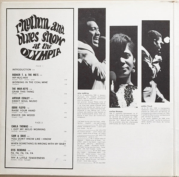 Various : Rhythm And Blues Show At The Olympia (LP, Album, Liv)