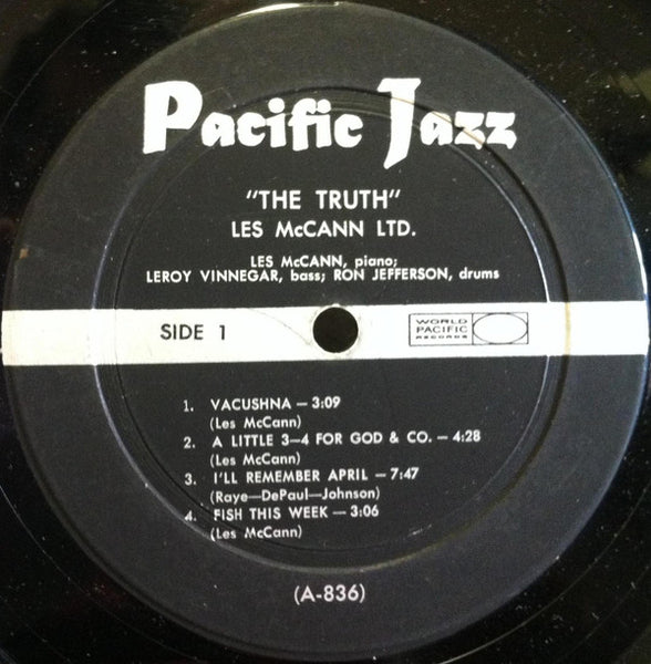 Les McCann Ltd. : The Truth (LP, Album, Mono)