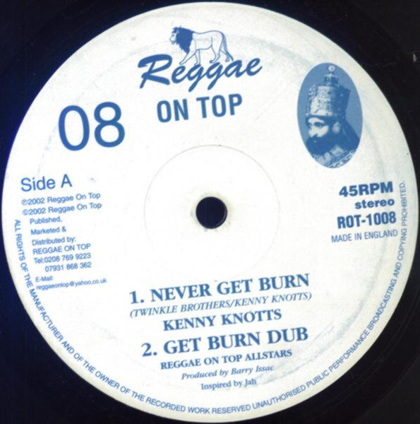 Kenny Knots / Barry Issac : Never Get Burn / Soldiers Of Jah (10")