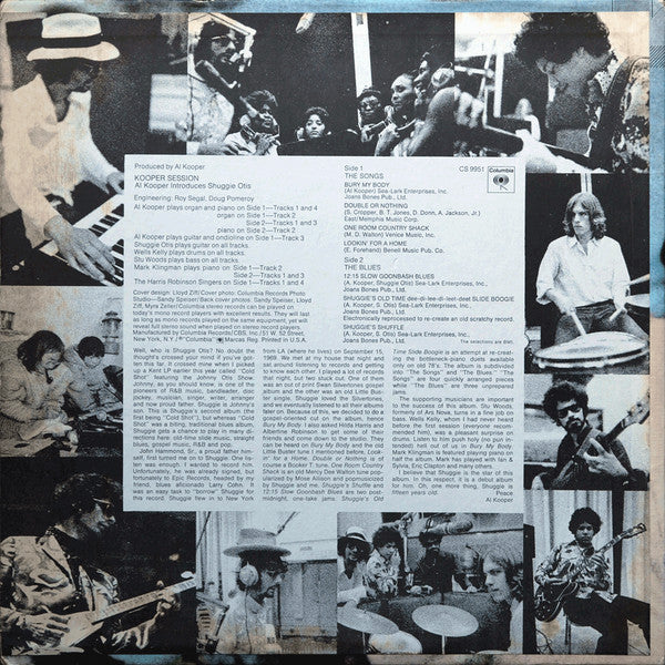 Al Kooper Introduces Shuggie Otis : Kooper Session (LP, Album, Pit)