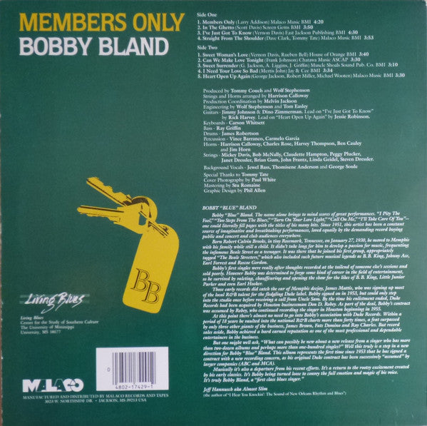 Bobby Bland : Members Only (LP, Album)