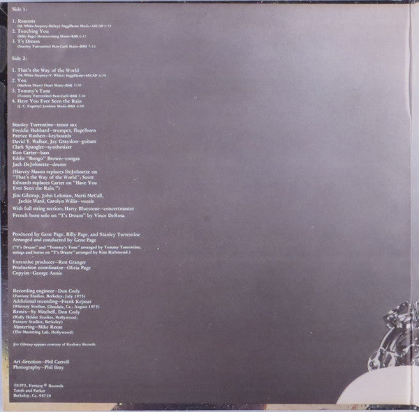 Stanley Turrentine : Have You Ever Seen The Rain (LP, Album, Ter)