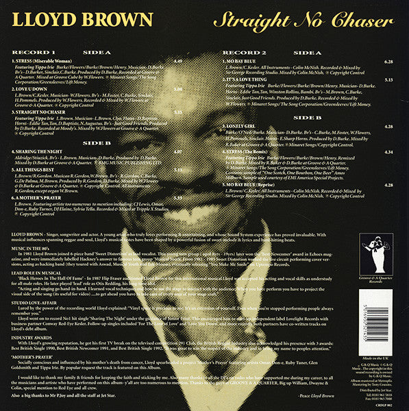 Lloyd Brown : Straight No Chaser (2xLP, Album)