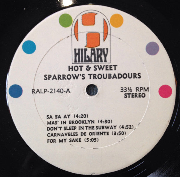Sparrow's Troubadours* : Hot & Sweet Vol. 1 (LP, Album)