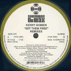 Kenny Bobien : Set Them Free (Remixes) (2x12", Single)