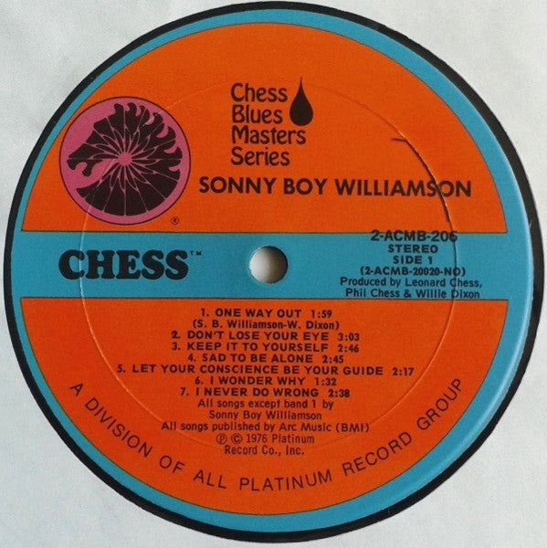 Sonny Boy Williamson (2) : Sonny Boy Williamson (2xLP, Comp, Gat)