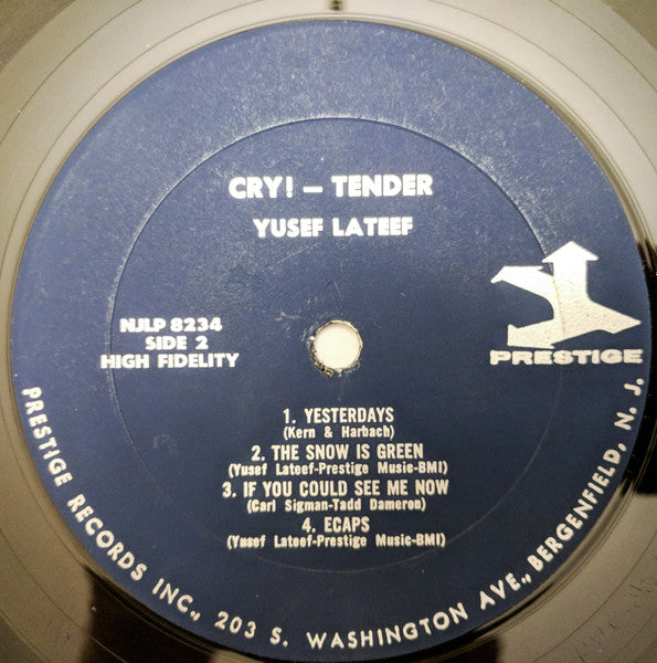 Yusef Lateef : Cry! Tender (LP, Album, Mono, RE)