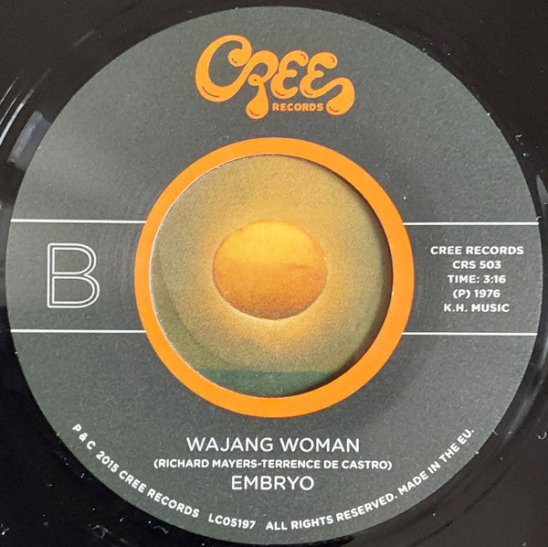 Embryo (11) : Soca (It's Soul Calypso) (7", Ltd)