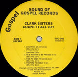 The Clark Sisters : Count It All Joy (LP, Album)