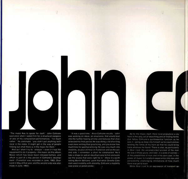 John Coltrane : Transition (LP, Album, RE, Gat)